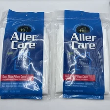 Aller Care Dust Mite Pillow Cover White Standard & Queen Allergen Control 2 Pack