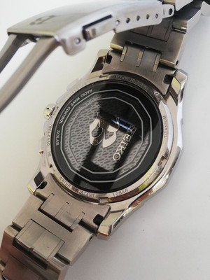 Seiko Brightz 7B25-0Aa0 Analog Solar Men Radio Beautiful Condition