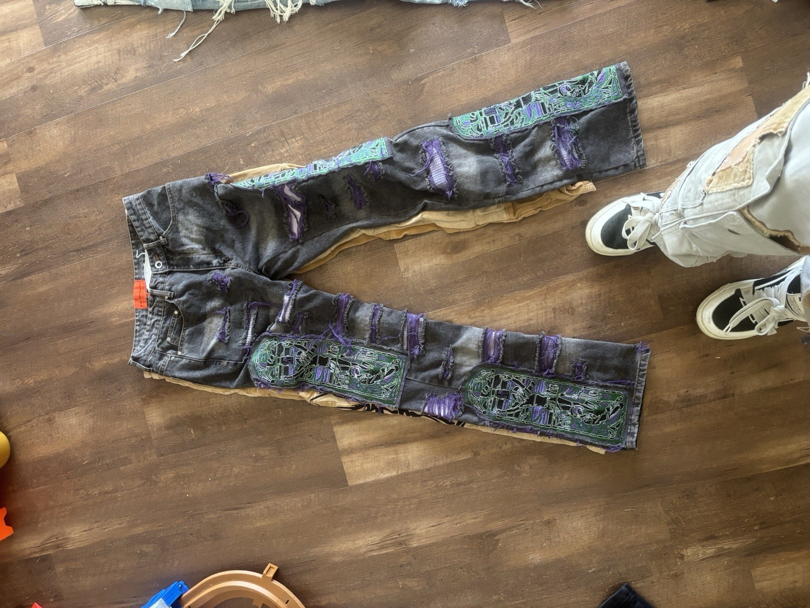 Who Decides War MRDR BRVDO Patchwork Distressed D… - image 1