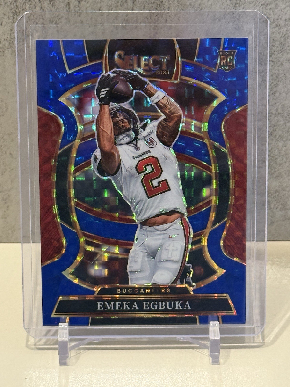 2025 Select RC Emeka Egbuka Concourse Blue Prizm /249 #37 Bucs