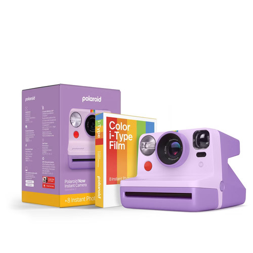 Polaroid Now Gen 2 Instant Camera + Color Film Bundle (8 Photos)