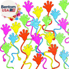 200 Pcs Glitter Sticky Hands Bulk Party Favors Sticky Hand for Kids Goodie Bag S