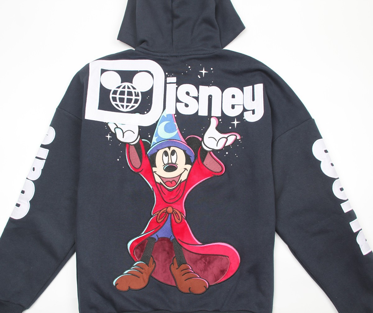 Walt Disney World Sorcerer Mickey Mouse Zip Front Hoodie for