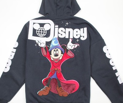 Walt Disney World Sorcerer Mickey Mouse Zip Front Hoodie for
