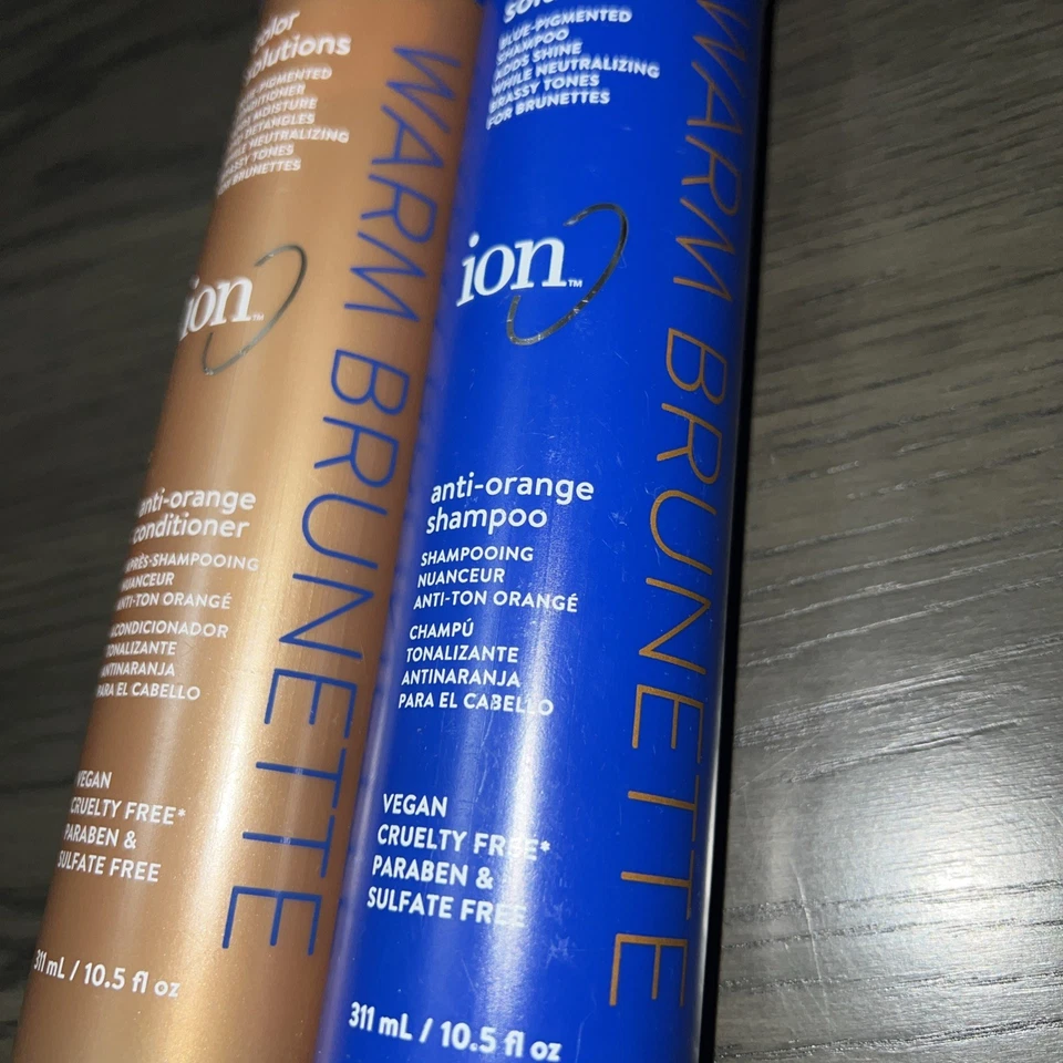 Acondicionador/champú tonificante azul morena cálido anti naranja por ion 10,5 fl oz NUEVO Foto 2 de 4