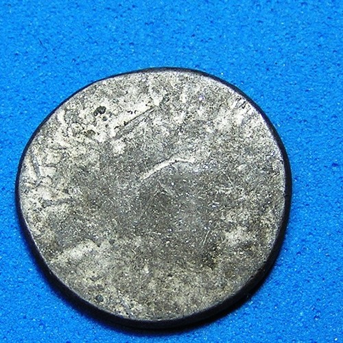 Cambodia 2 Pe Coin (1847-1860 ca), 1.9 grams, 14.5 mm, Hamza Bird, Uniface - Picture 2 of 4
