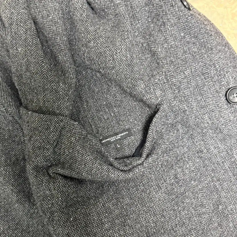 Engineered Garments Reversible Herringbone Wool C… - image 4