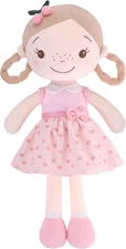 Soft Baby Doll Toys (16'') for Girls, My First Baby Rag Dolls for 1 Year Old Gir