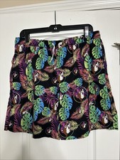 Bucees Buc-ee  s Swim Trunks Adult Mens XL Tropical Beaver Lined Multicolor EUC