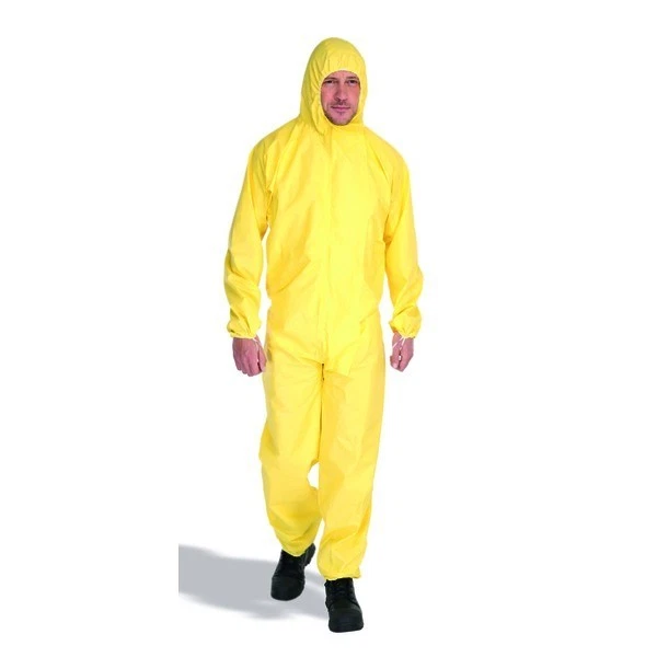 Mono KeepSAFE XT Chemical Desechable con Capucha Amarillo Dobladillo/Puño Elástico 3XL