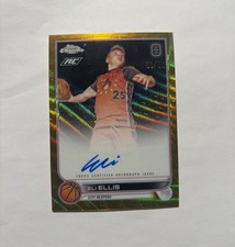 2022 TOPPS CHROME OVERTIME ELITE AUTOGRAPHS CAEE1 ELI ELLIS GOLD WAVE REFRACTOR