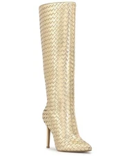 I.N.C. International Concepts Womens Savonia Woven Boots Gold Size 7.5M NIB