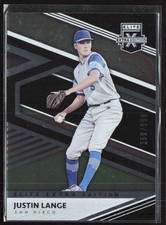 2020 Panini Elite Extra Edition #34 Justin Lange #/999 San Diego Padres