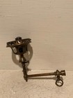 Nice antique brass gas sconce with shade holder. — photo 1