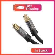 KabelDirekt TOSLINK   Optical Audio Cable   6ft   Fiber Optic Cord, S/PDIF Digit