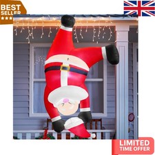 Compact Storage 6FT Lighted Inflatable Santa for Indoor & Outdoor Holiday Fun