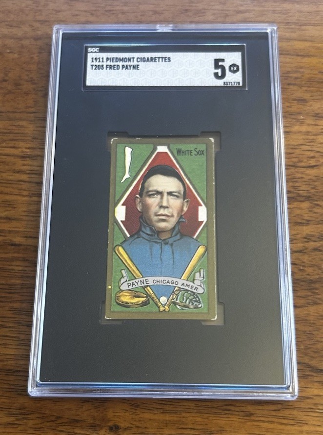 1911 T205 Gold Border Tobacco Fred Payne SGC 5