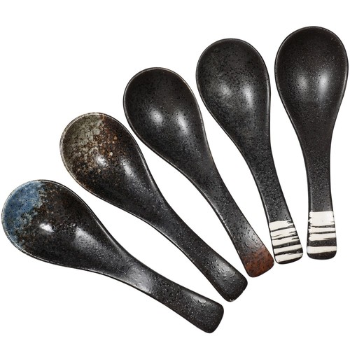 Beinkmake Lot De 8 Supports De Baguettes Japonais En Céramique - Repose-Couverts & Pinceaux - Motifs Fleurs De Prunier