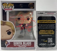 Jeri Ryan Signed Mortal Kombat Sonya Blade Funko POP! Vinyl Autograph JSA COA