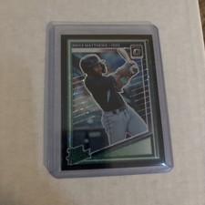 2025 Donruss Optic Black Circles Holo Rated Prospects Brice Matthews #153 RC