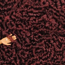 Annatto Auburn Red - Curly Nylon Doll Hair to Reroot / Rehair Custom Dolls