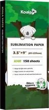 Koala Mug Sublimation Paper for Inkjet Printing Heat Transfer 3.5x9 150 Sheets
