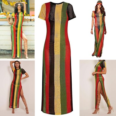 rotate mesh dress Rotate - 3D Mesh Maxi Dress - Purple - EU 40