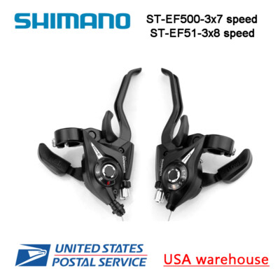 #ad Shimano ST EF51 ST EF500 ST EF65 3x7 8 9 Speed Shifters Brake Levers Combo Kit $28.99