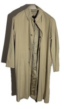 Canali Overcoat Mens 58 it 48 us Beige Silk W...