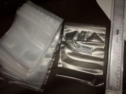 Lot De 50 Sachets Refermables à Zip Double Grip - Transparents - Pour Nourriture, Pièces, Organisation