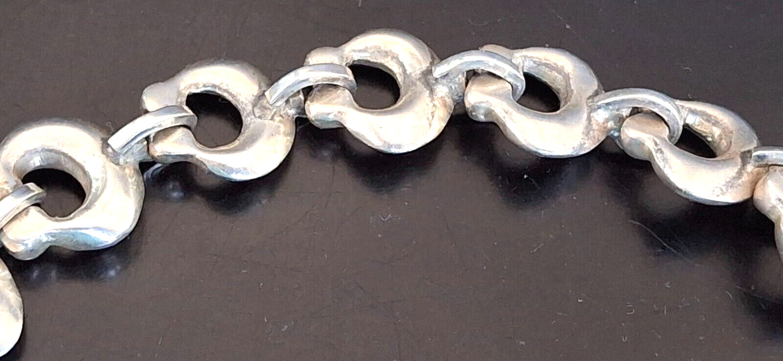 WELL MADE SOLID CAST 925 STERLING SILVER BRACELET - image 6