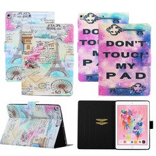 Pattern Flip Stand Case Cover For iPad 5th 6th 7th 8th 9th Generation Mini 7.9"