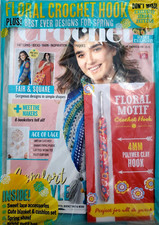 SIMPLY CROCHET MAGAZINE  109  FLORAL CROCHET HOOK INCLUDED 