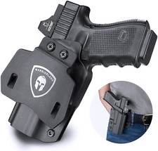 Funda OWB, corte óptico para Glock 17/19,19X, G22/23/32/31 Gen3-4, G44, G45, G45 MOS, RH