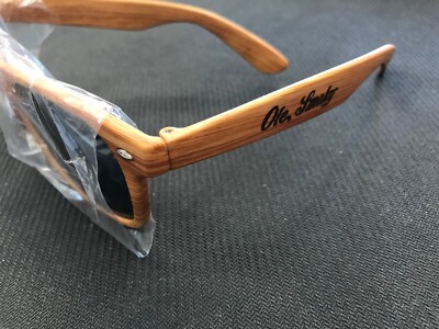 Ole Smoky Tennessee Moonshine Tan Wood Sunglasses New
