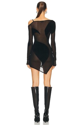 long sleeve boat neck black dress Eterne L/S Boatneck Mini Dress - Black main image 0