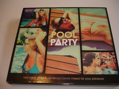 POOL PARTY 3CD IMPORT, VARIOUS ARTISTS, ALL LIKE NEW $10 FREE US SHIPPING