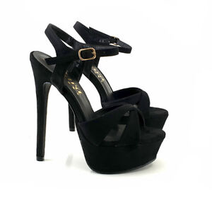 Kiara Shoes ZOCCOLI da donna CON TOMAIA IN PELLE Tacco 9 Made in italy MY181 NERO 36, NERO