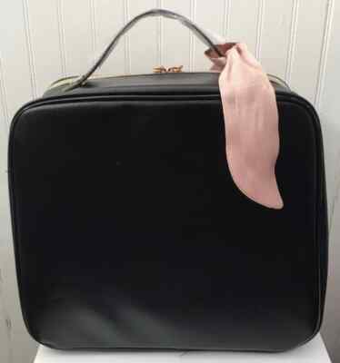 2 Pieces Lancome Paris Large Black Square Cosmetic Makeup Travel