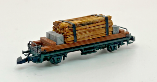 Z Scale Marklin 8803 BR24 4x Custom Freight Cars Custom Wood Case - Picture 16 of 18