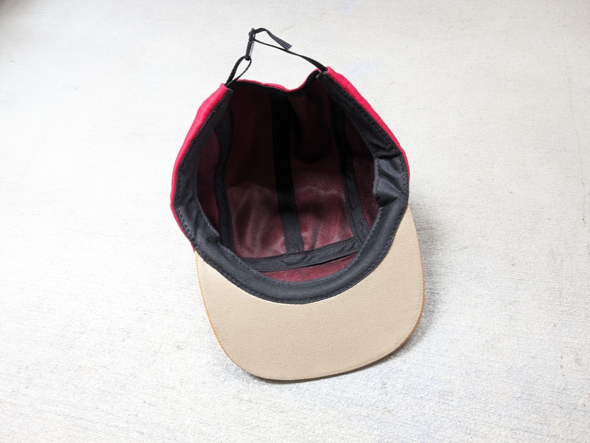 Supreme Expedition Leather Visor Camp Cap Hat Red SS15 5-Panel
