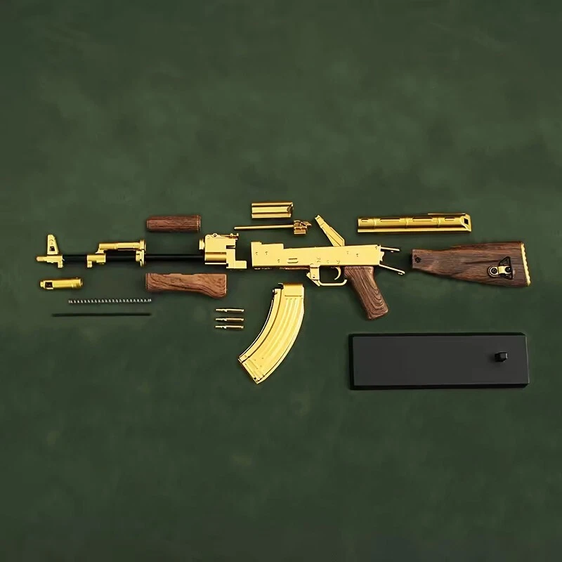 Nuevo 1:3 Die Cast AK-47 Coleccionable Miniatura Pistola No Cabra Modelo Juguete Foto 4 de 4