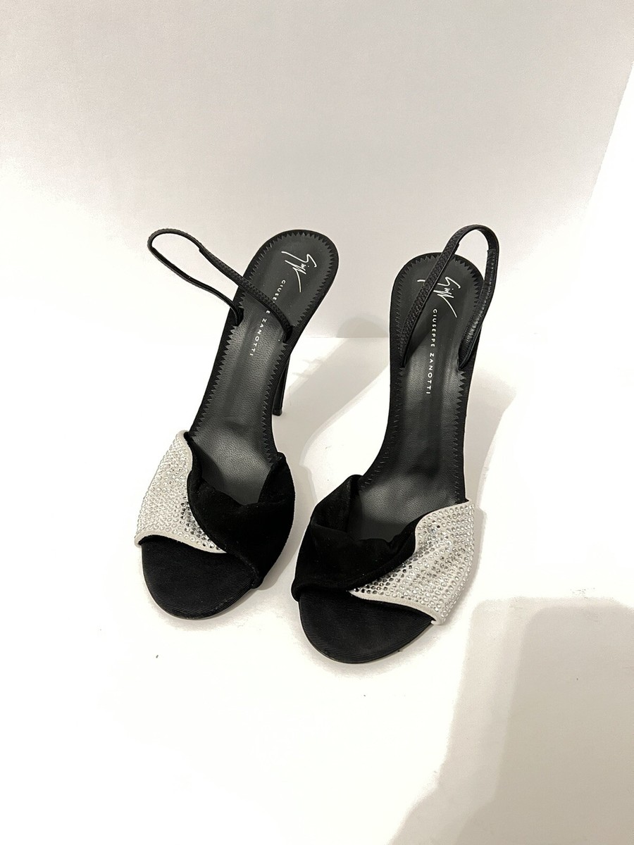 Giuseppe Zanotti Alien 115 Swarovski Crystal Heels - Womens 9.5 US