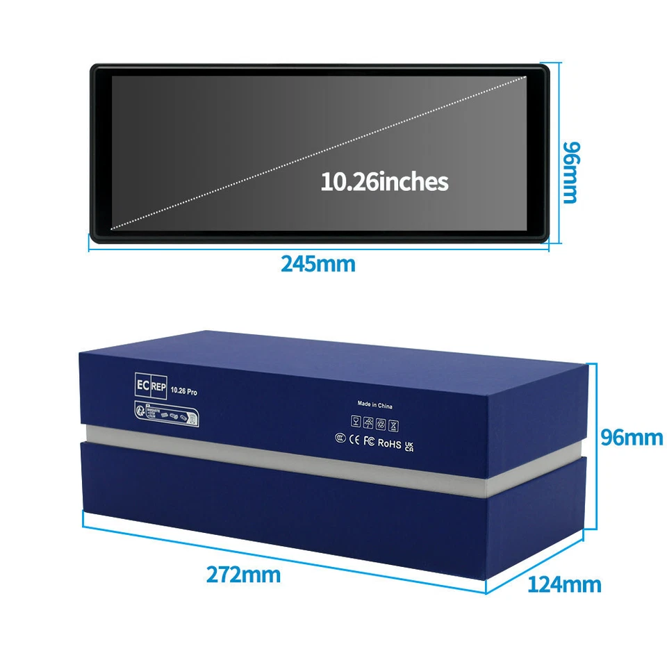 Reproductor multimedia portátil con pantalla táctil BT Mirror Link para coche Carplay con cámara Foto 2 de 4