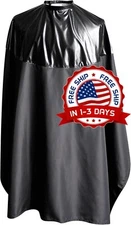 Capa De Peluquería Profesional Para Cortar El Cabello Con Cepillo Para El Cuello