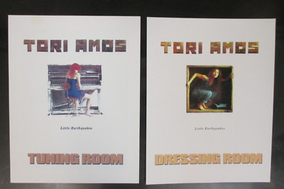 Tori Amos Backstage Door Signs TWO 8.5''X11'' Little Earthquakes Dressing & Tuning