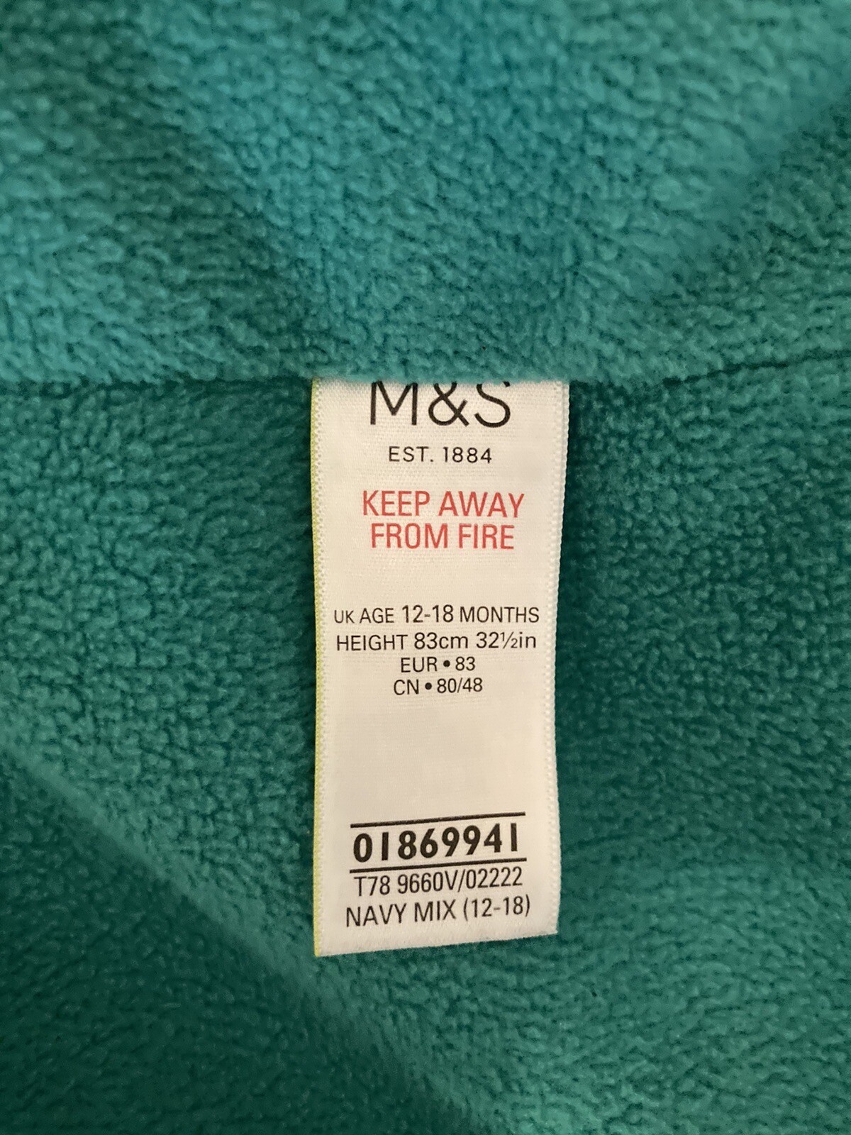 Marks And Spencer Baby Boy Snowsuit Age 1218 Months eBay