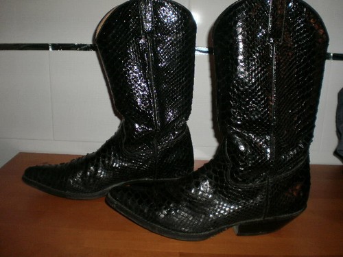 TONY MORA MITICAS COWBOY AUTENTICASERPIENTE PYTON ROCKABILLY BOOTS 41 | eBay