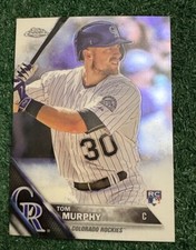 TOM MURPHY - 2016 TOPPS CHROME ROOKIE CARD # 59 - ROCKIES - GIANTS - MLB. rookie card picture