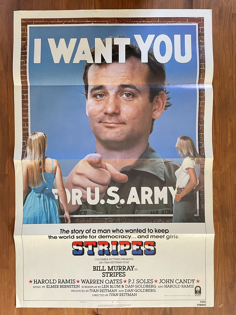Bill Murray Stripes Poster